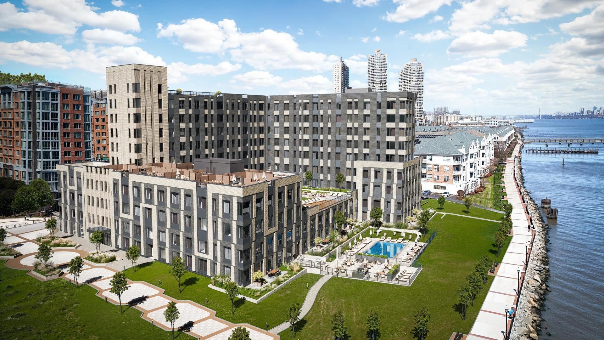 Fort Lee and Edgewater skyline